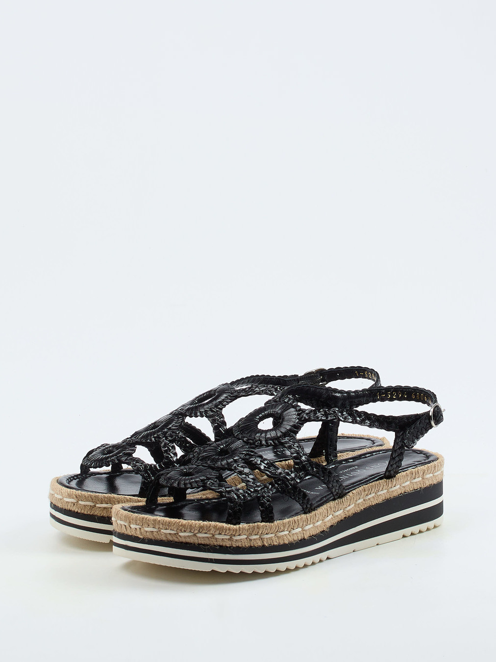 Plateau-Sandale schwarz 1255009000202