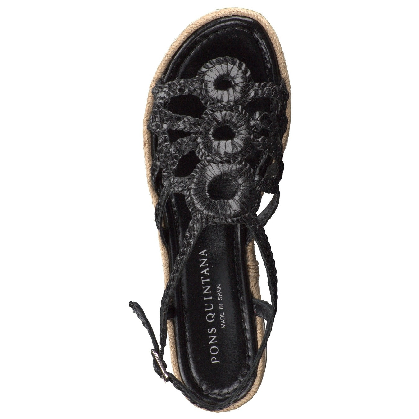 Plateau-Sandale schwarz 125500900207