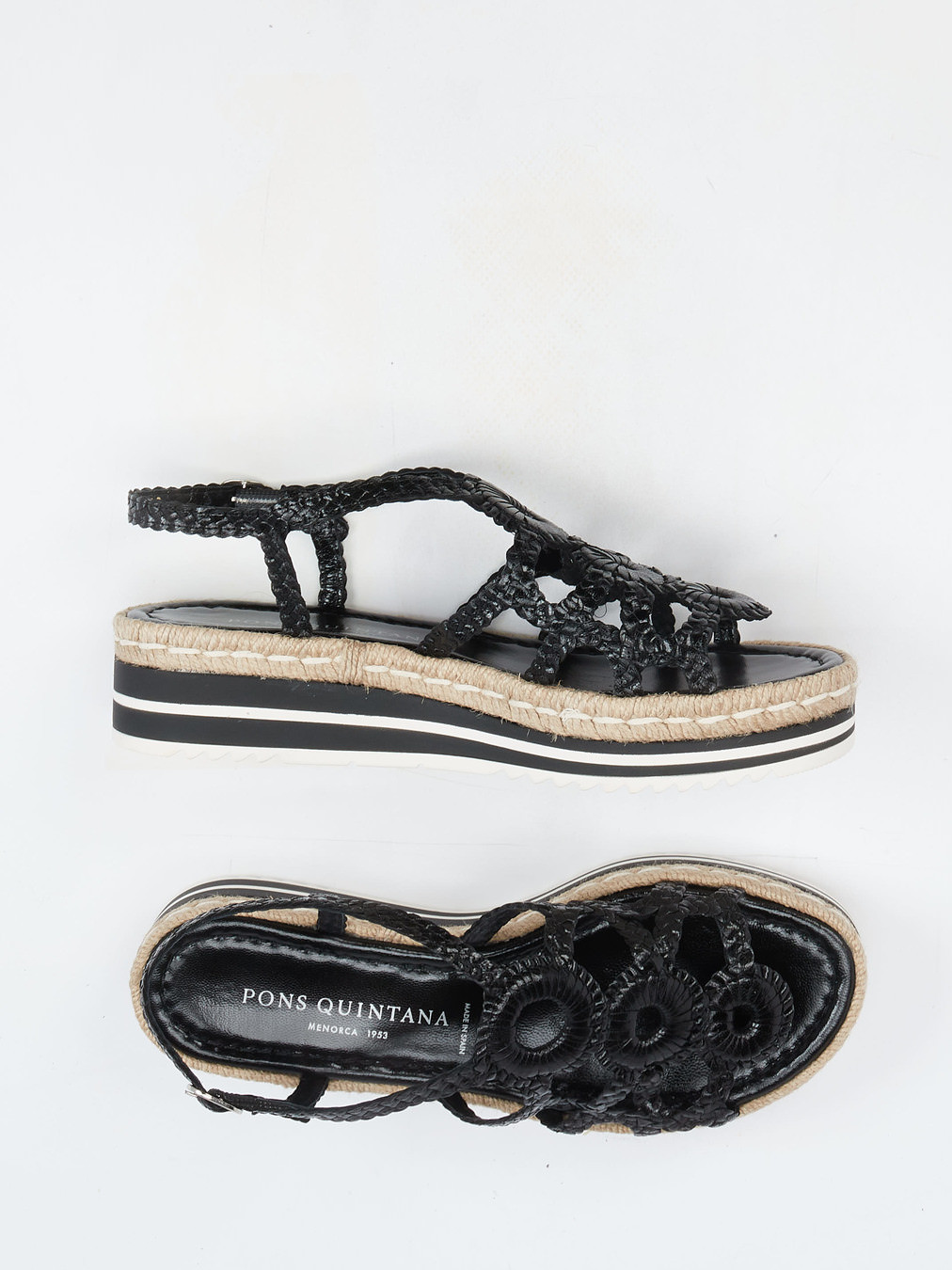 Plateau-Sandale schwarz 1255009000204