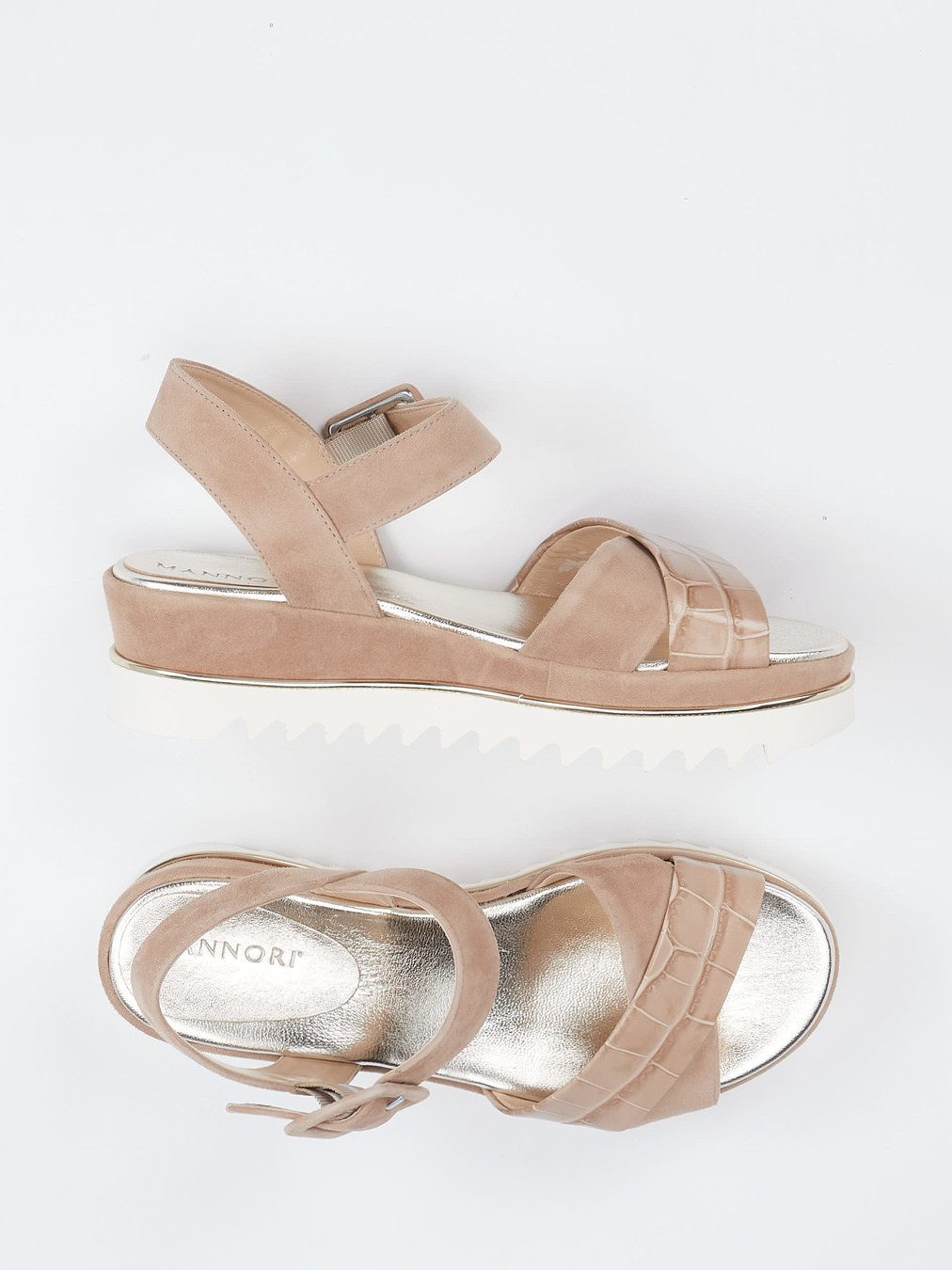 Keilsandalette beige 1255359000504