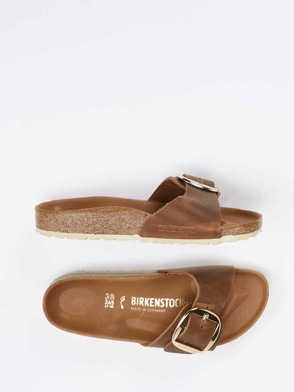 Pantolette Madrid Big Buckle braun 2110289000304