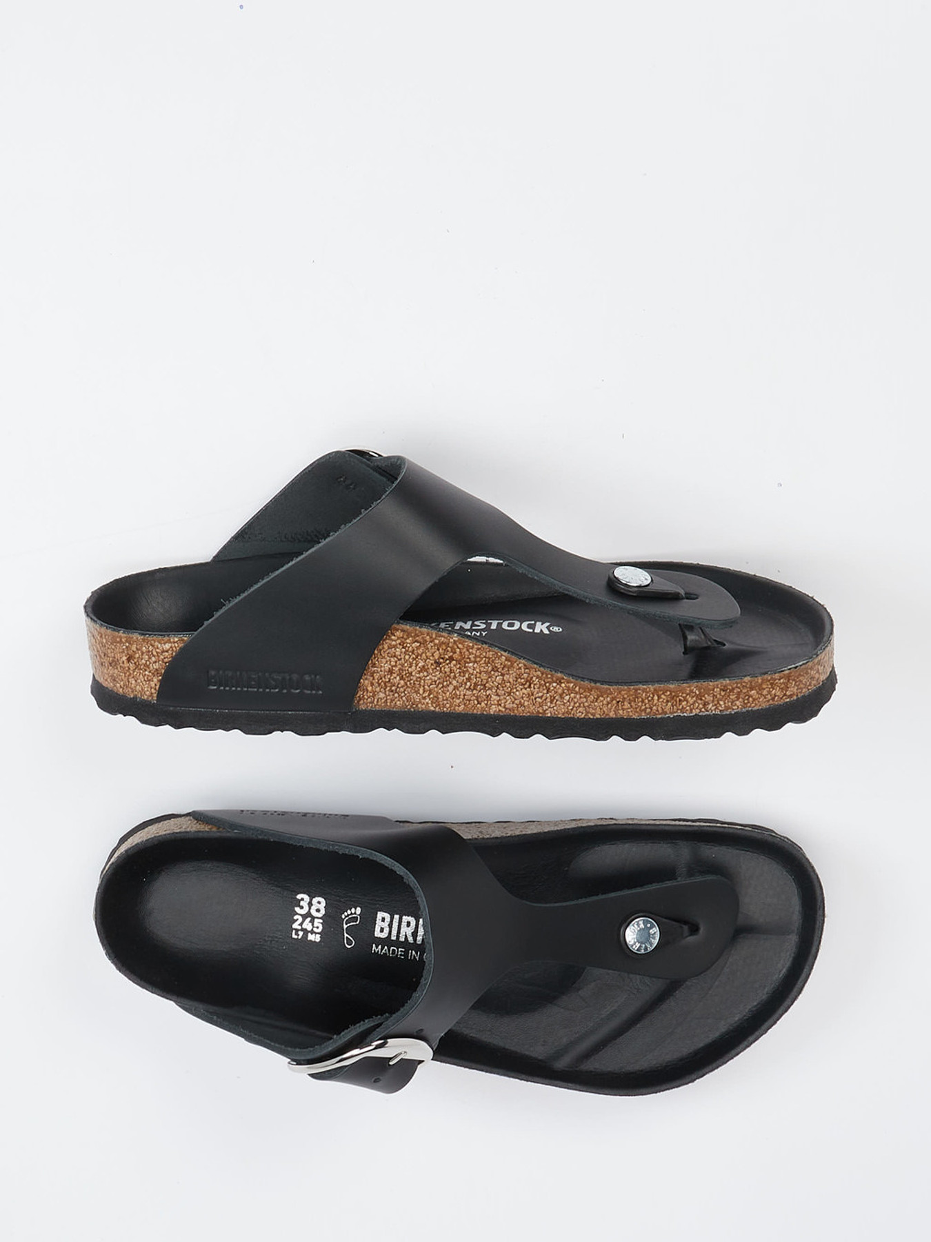 Zehentrenner-Pantolette Gizeh schwarz 2140009003104