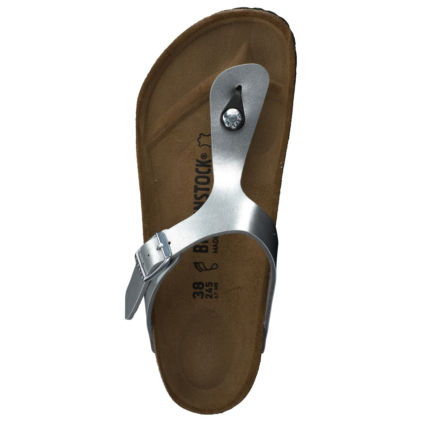 Zehentrenner-Pantolette Gizeh grau 214049900107