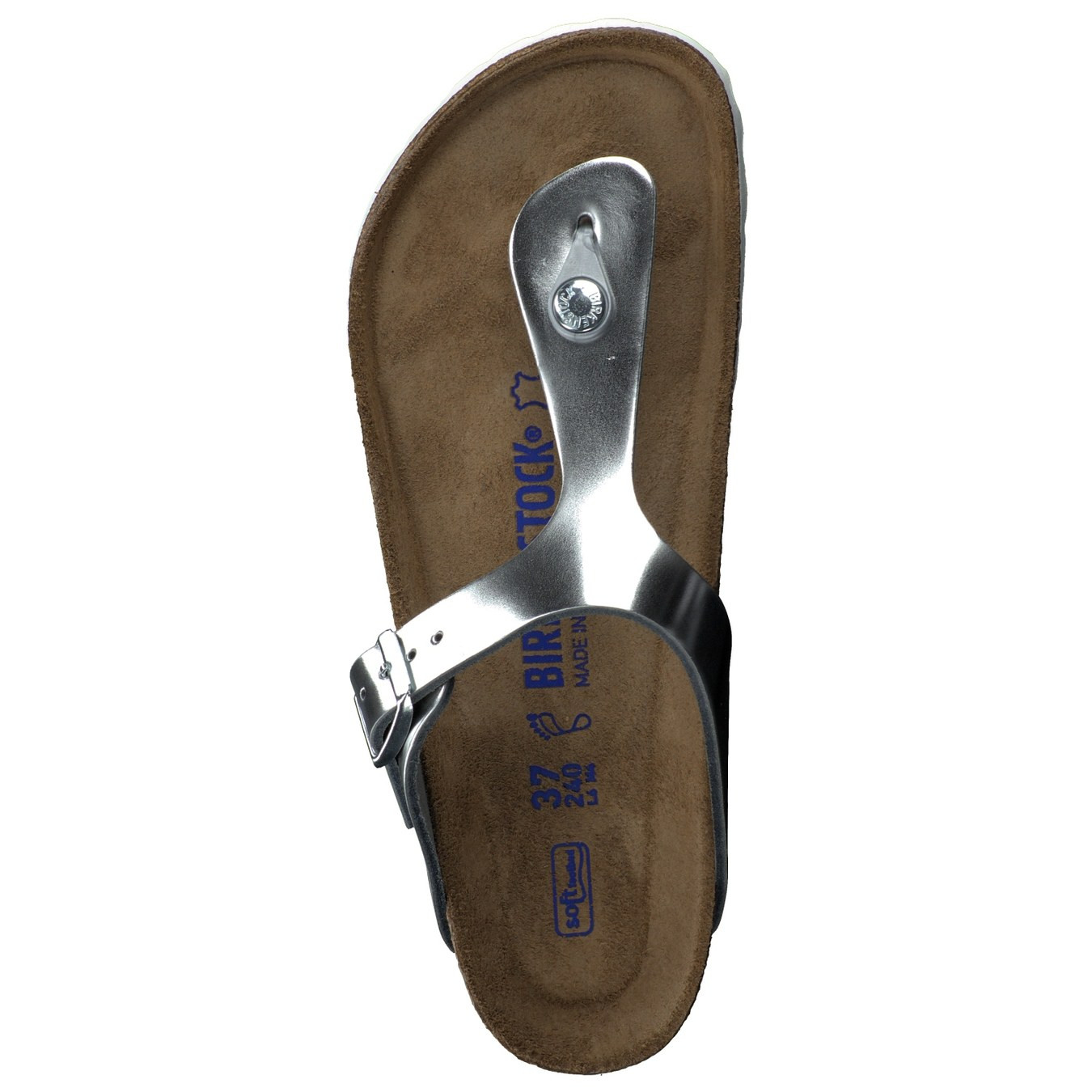 Zehentrenner-Pantolette Gizeh grau 2140499004N07