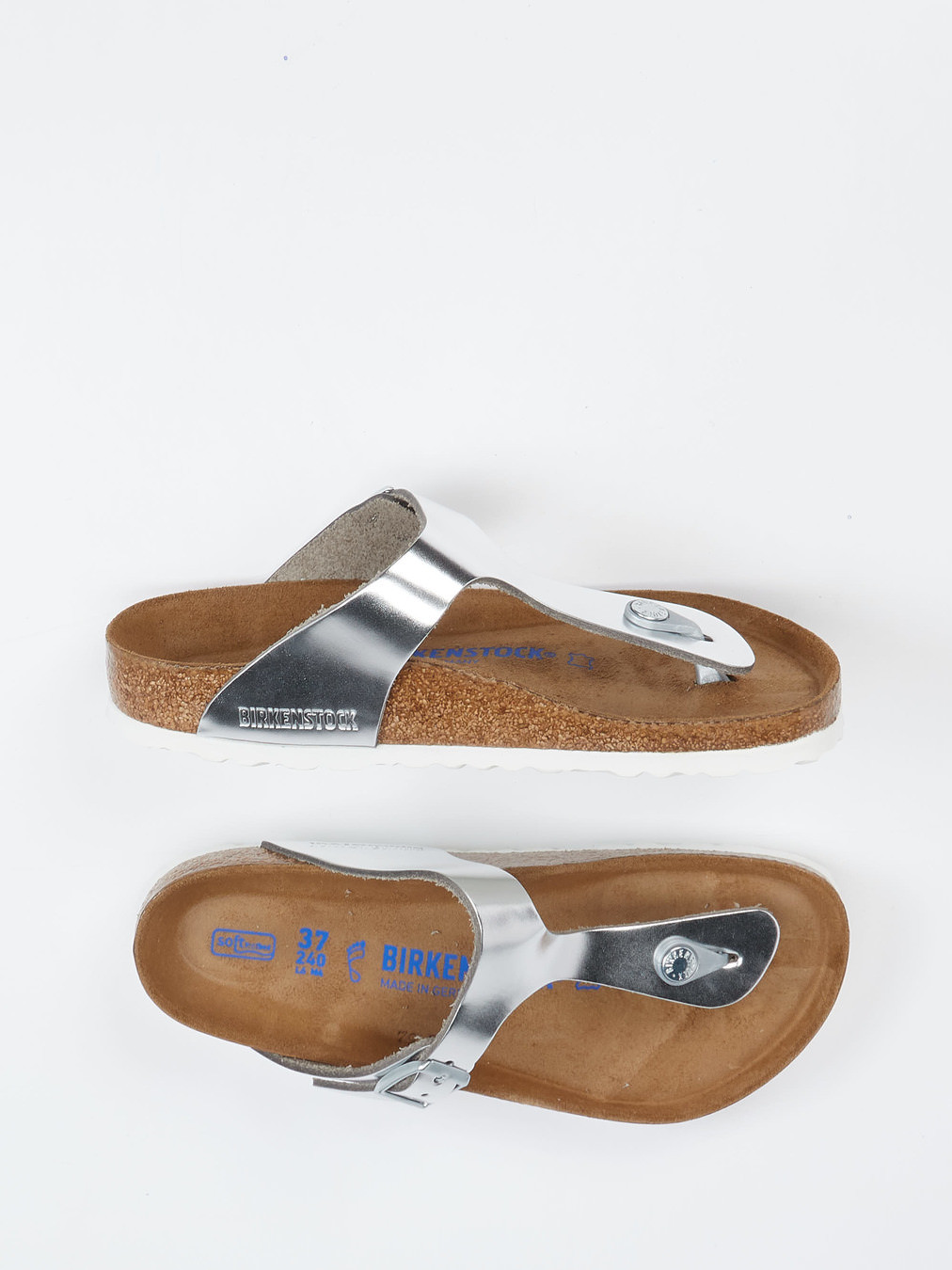 Zehentrenner-Pantolette Gizeh grau 2140499000404