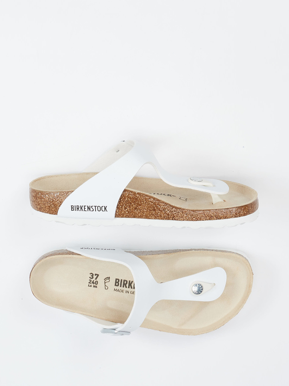 Zehentrenner-Pantolette Gizeh weiß 2140799000704