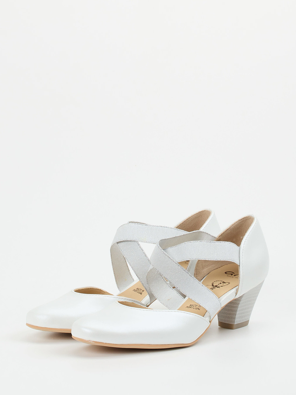 Spangenpumps weiß 2427749000102