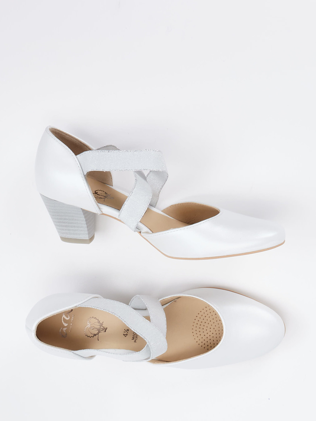 Spangenpumps weiß 2427749000104