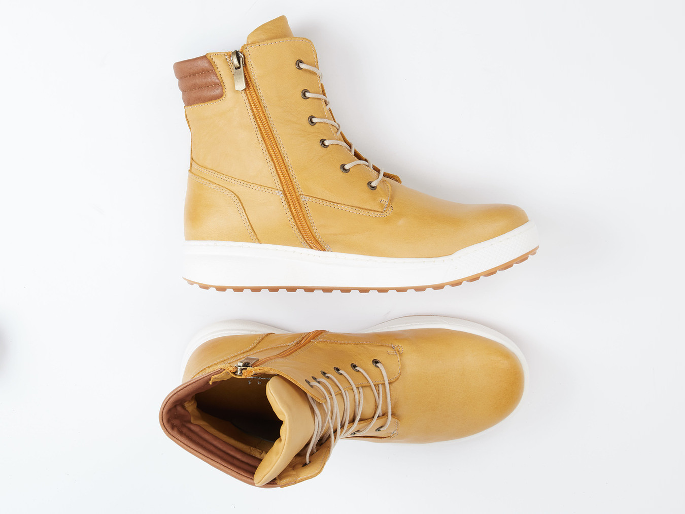 Schnürstiefelette gelb 2751869000404