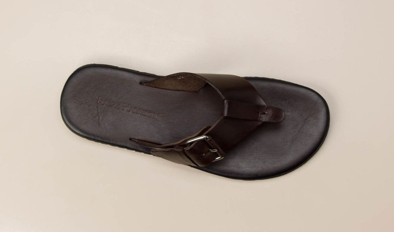 Zehentrenner-Pantolette braun 410120900907