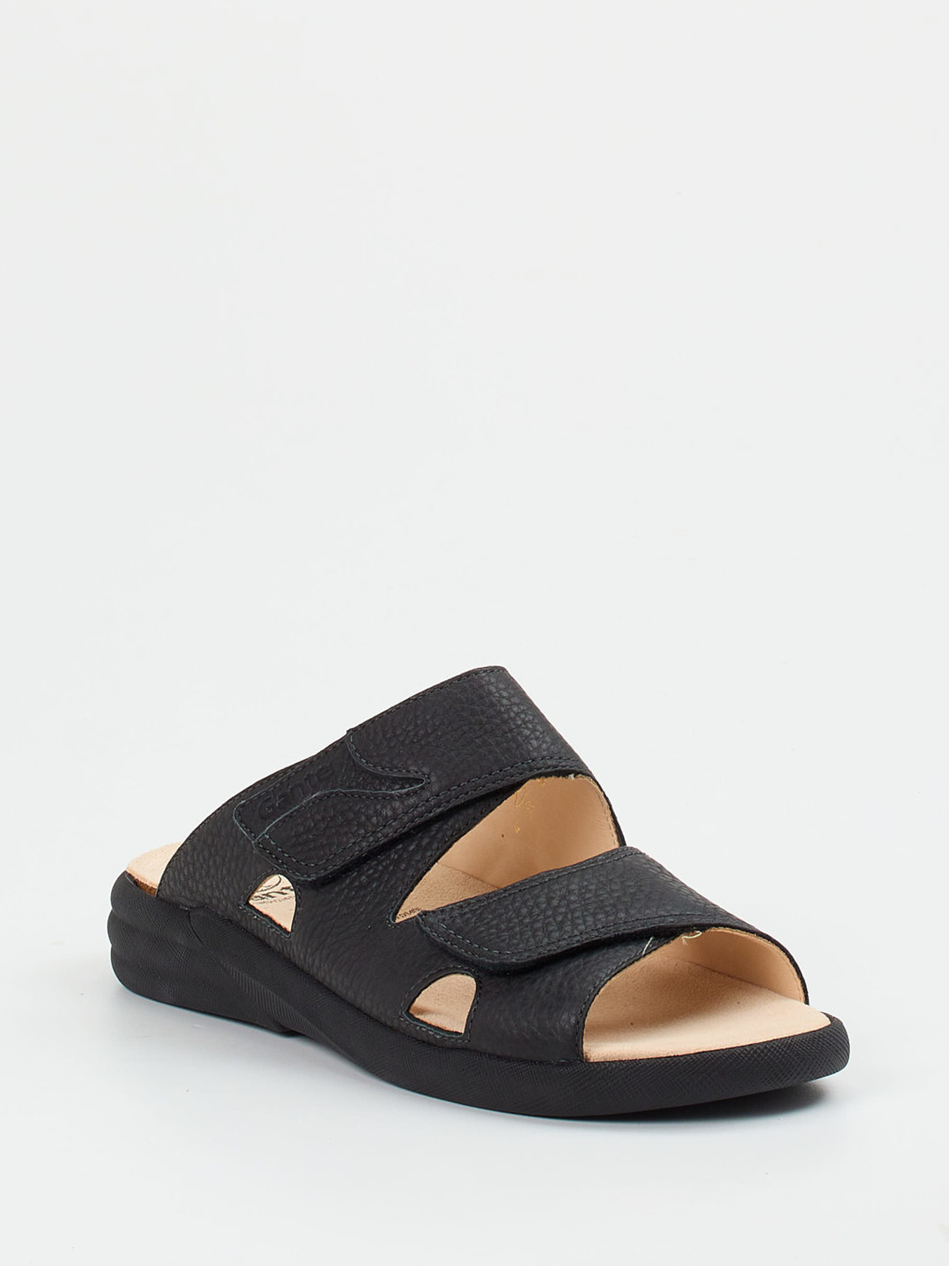 Klettpantolette schwarz 4110009003306