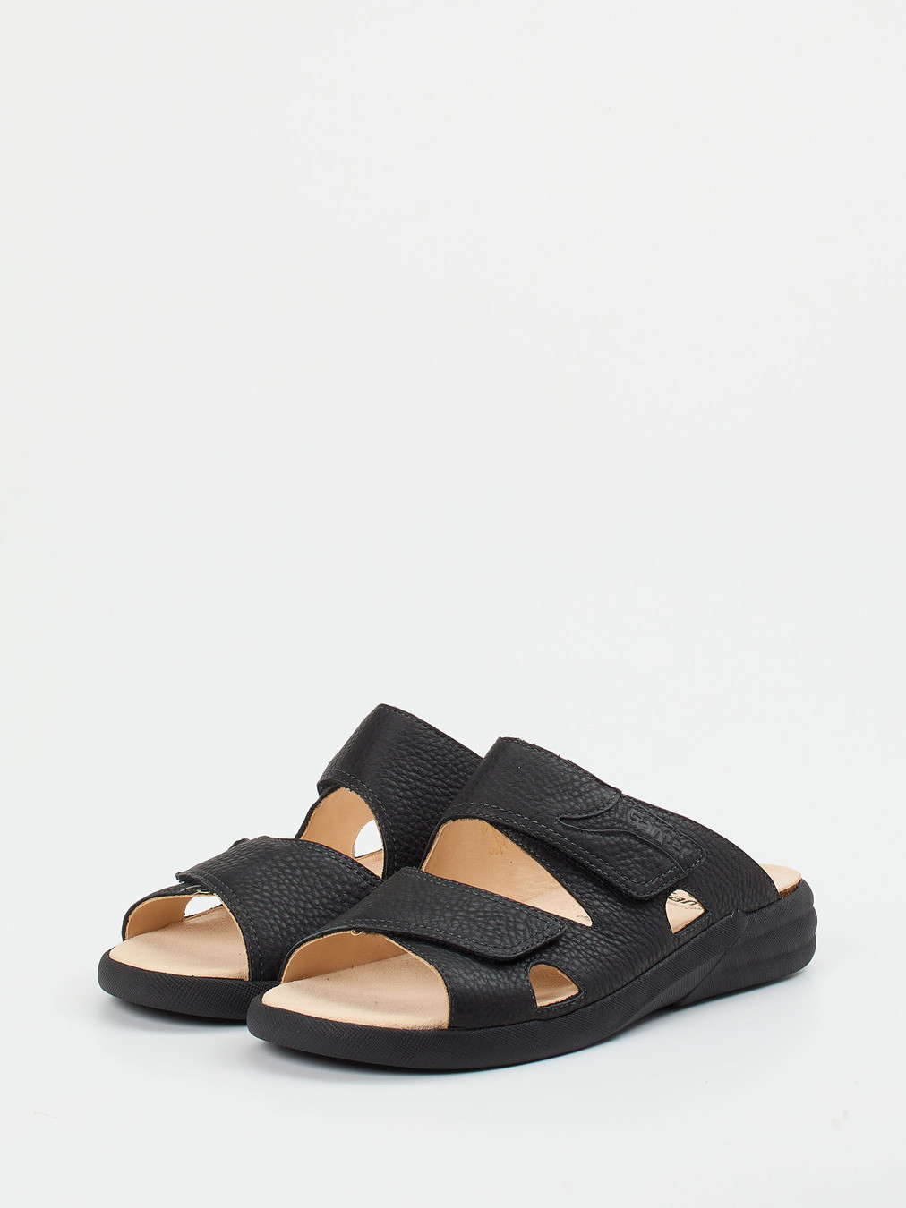 Klettpantolette schwarz 4110009003302