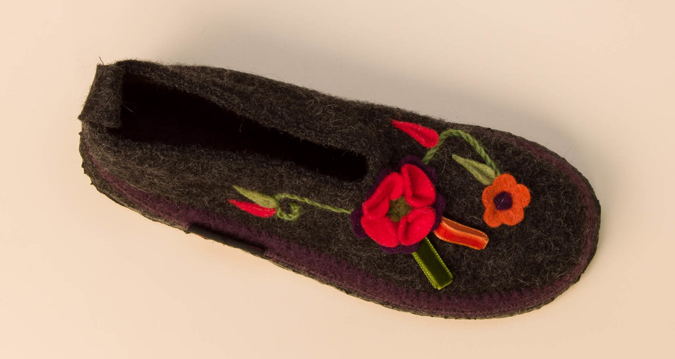 Hausschuh grau 718240900107