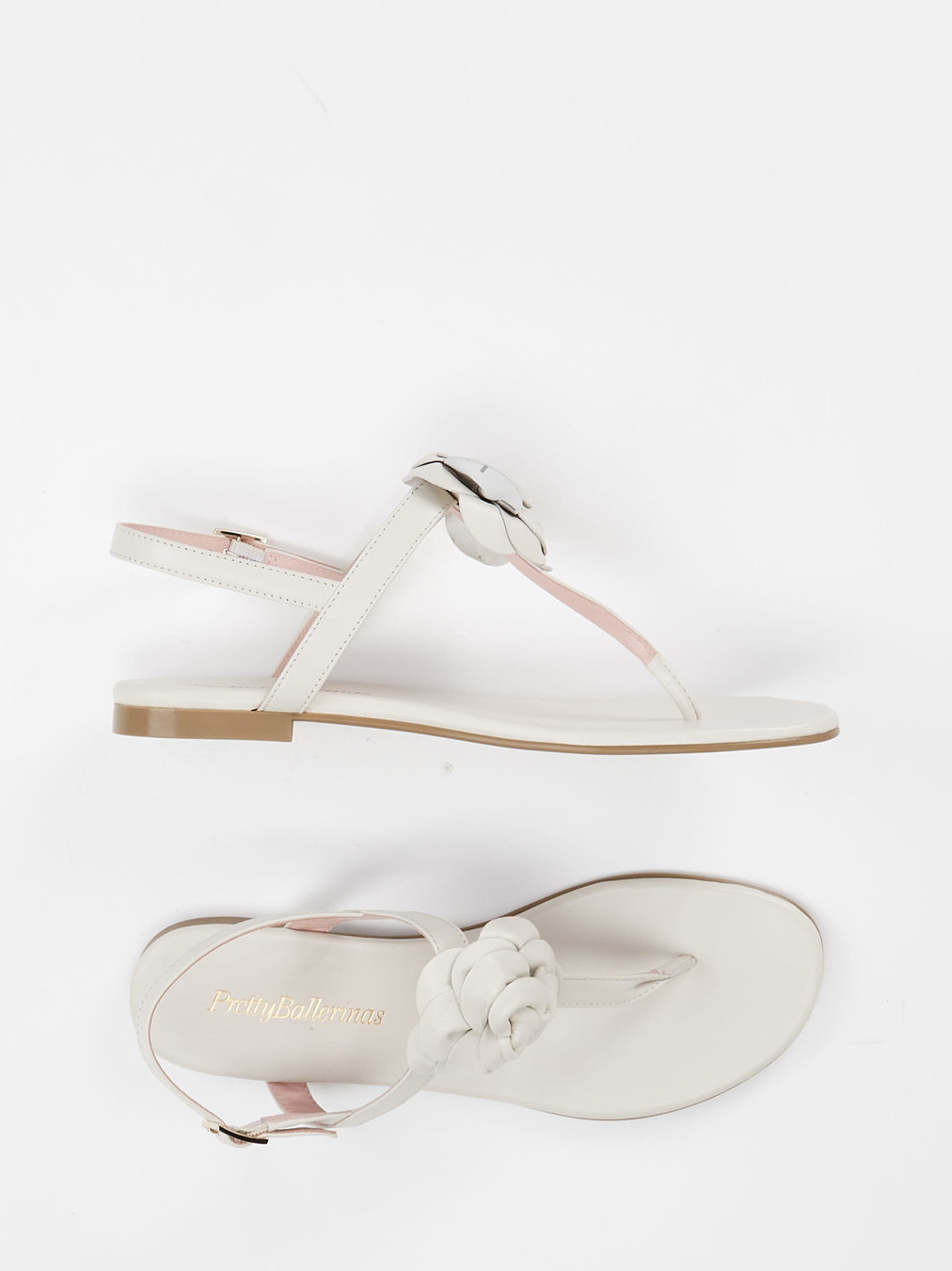 Zehentrenner-Sandale beige 1261379000104