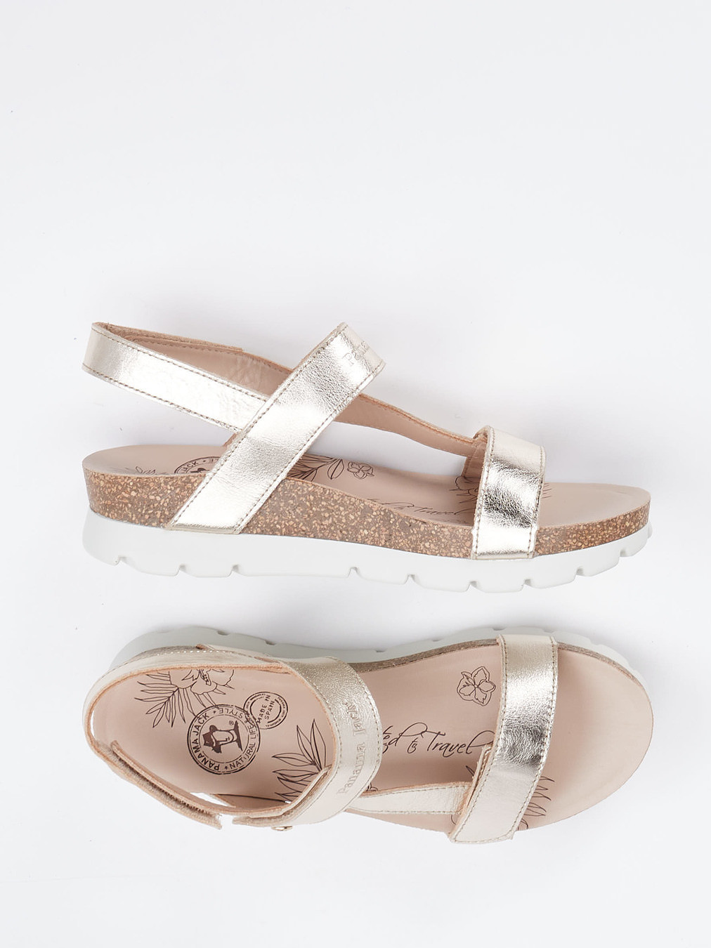 Keilsandalette Selma Shine B1 gold 1255889000604