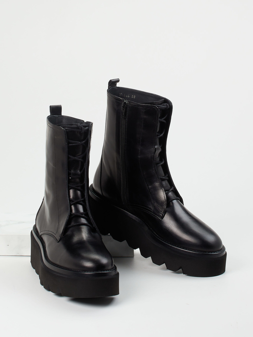 Schnürstiefelette schwarz 1727009002404