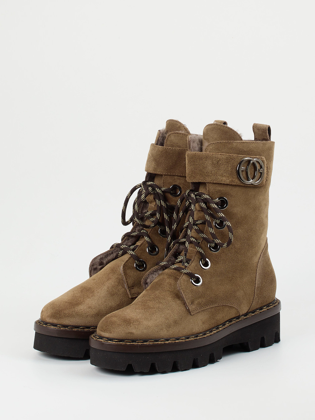 Schnürstiefelette beige 1823359000202