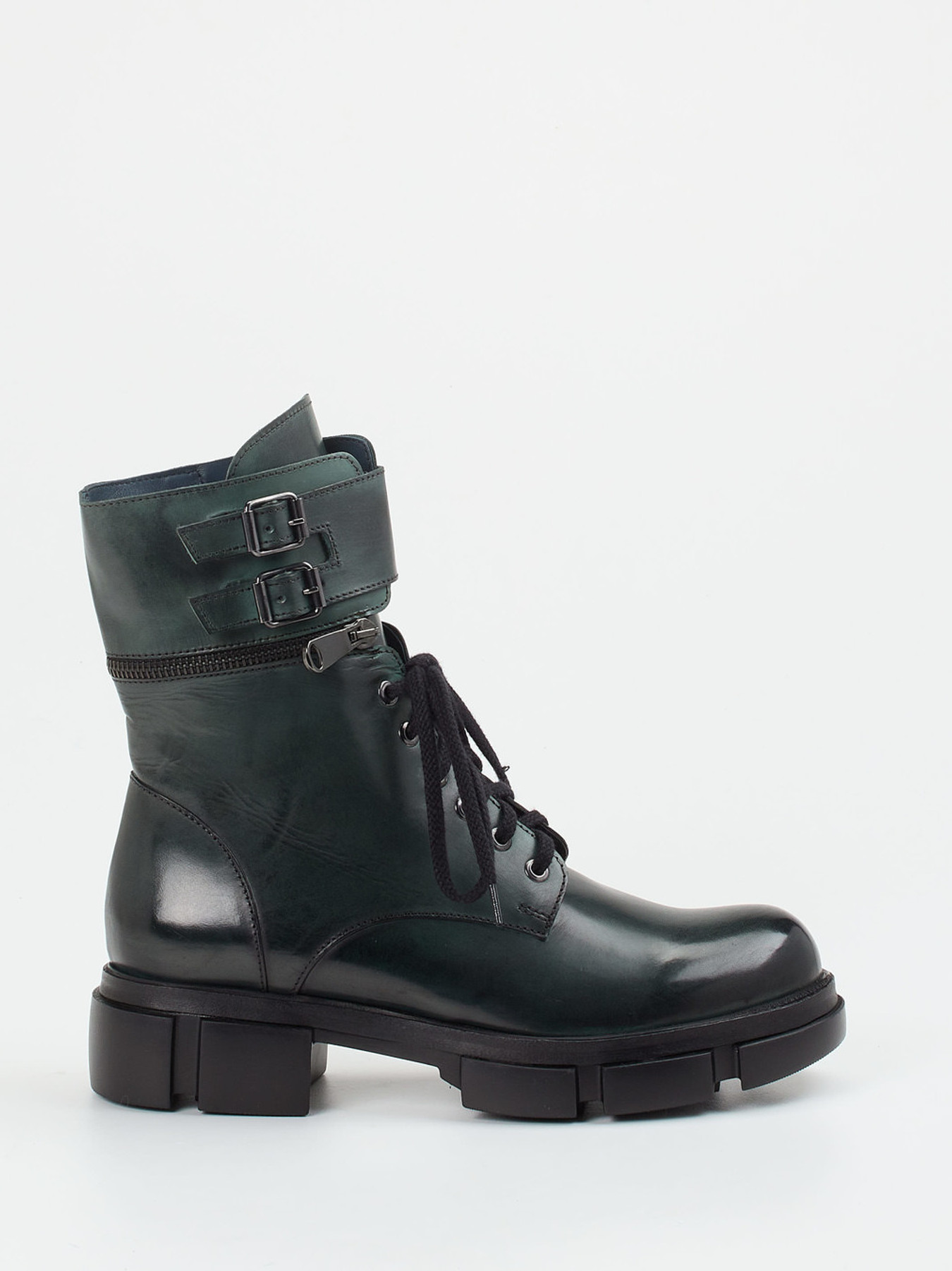 Schnürstiefelette grün 1723659000601