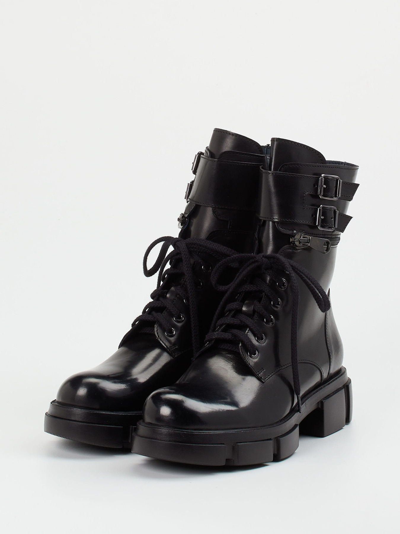 Schnürstiefelette schwarz 1723009013502