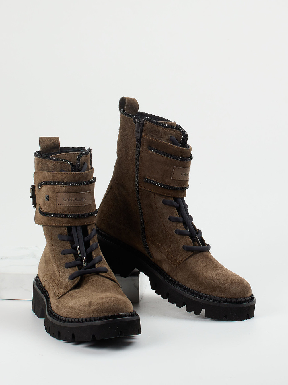 Schnürstiefelette braun 1723229000504