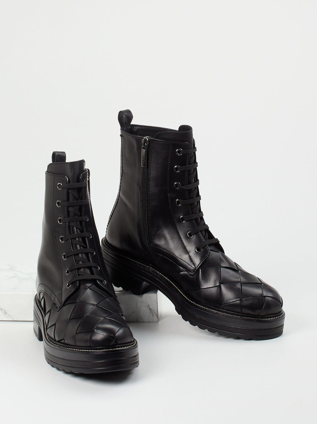 Schnürstiefelette schwarz 1723009013104