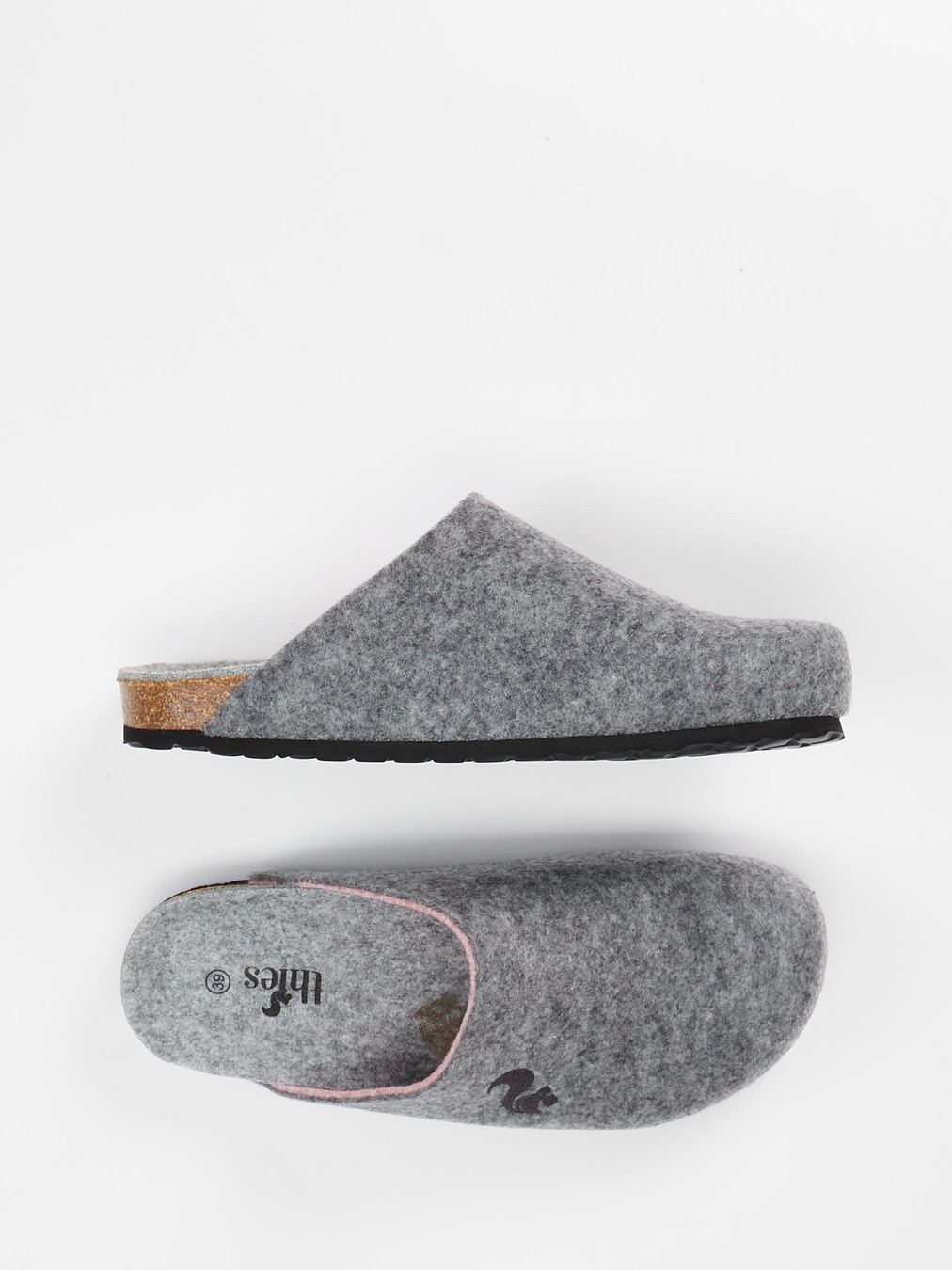 Hausschuh grau 7163459001704