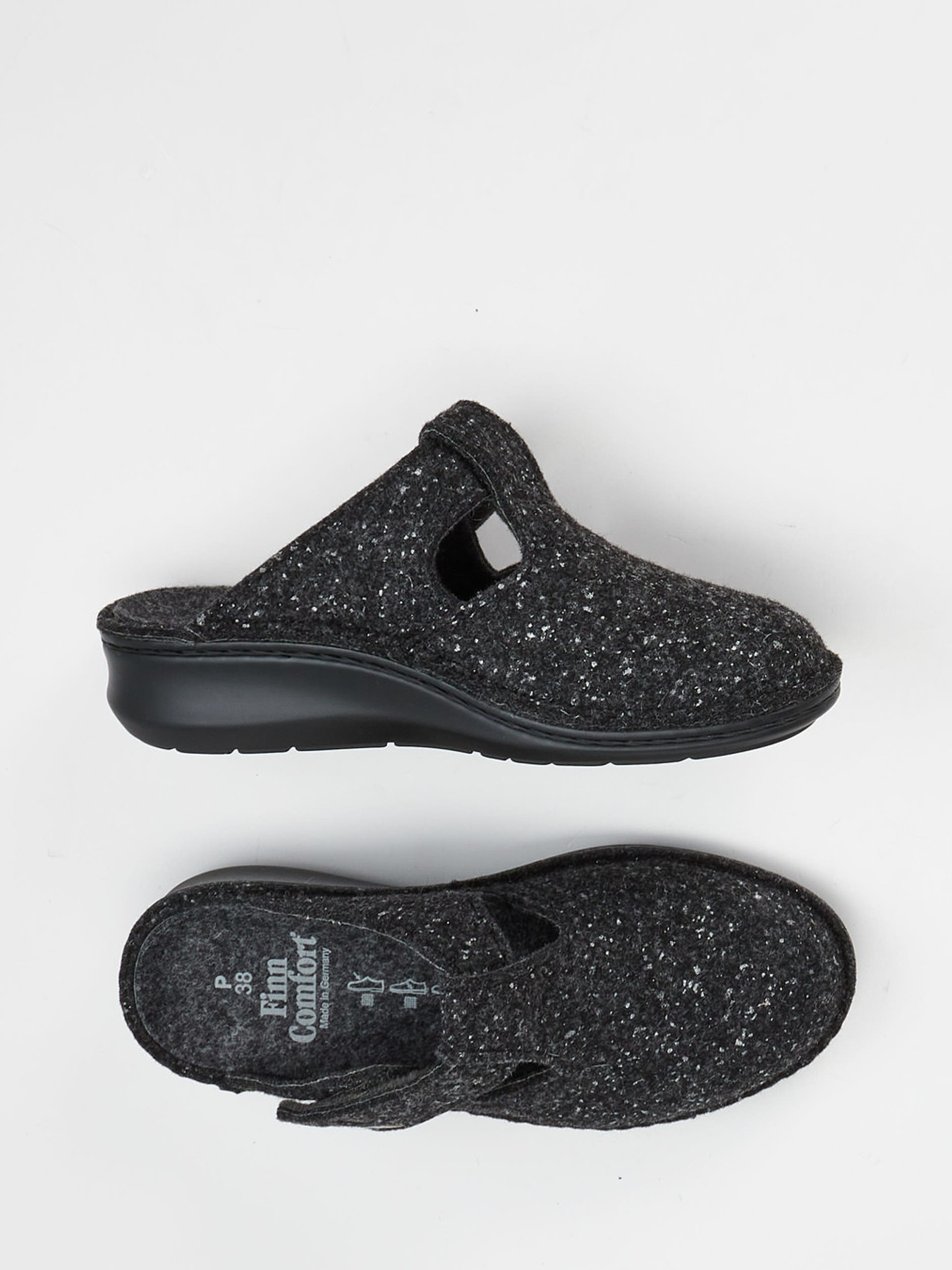 Hausschuh grau 7163409010904