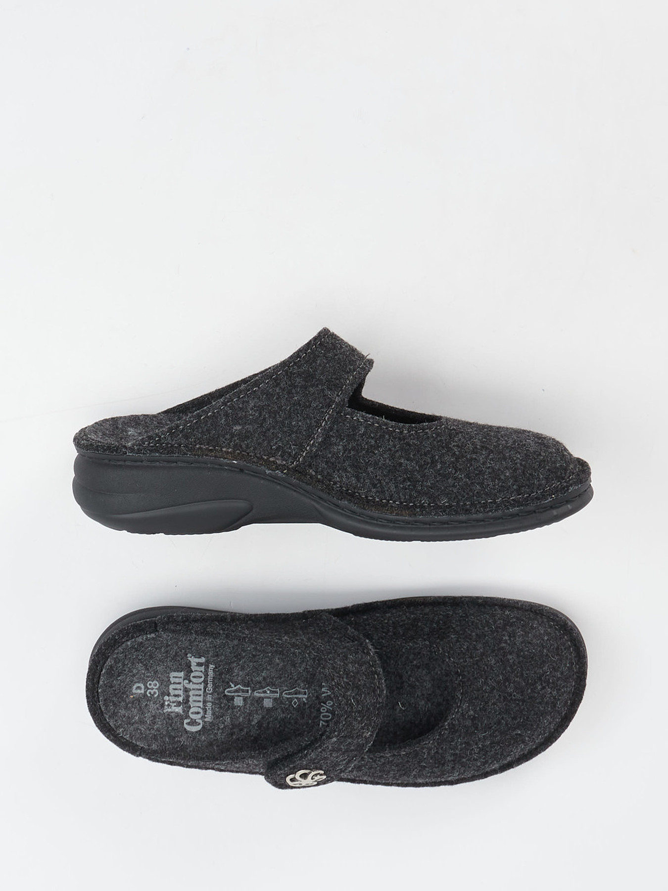 Hausschuh grau 7163409010704