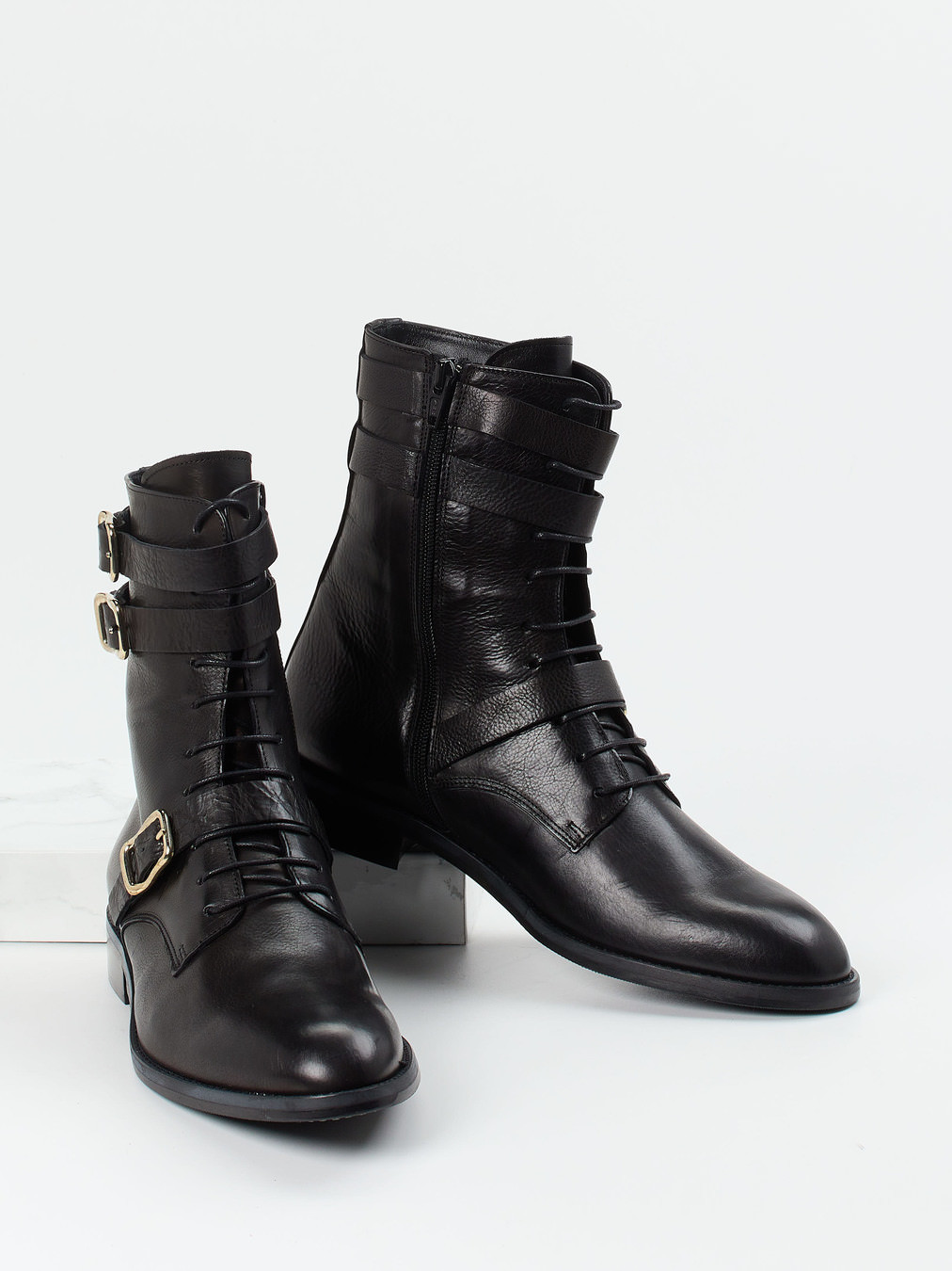 Schnürstiefelette schwarz 1722009000404