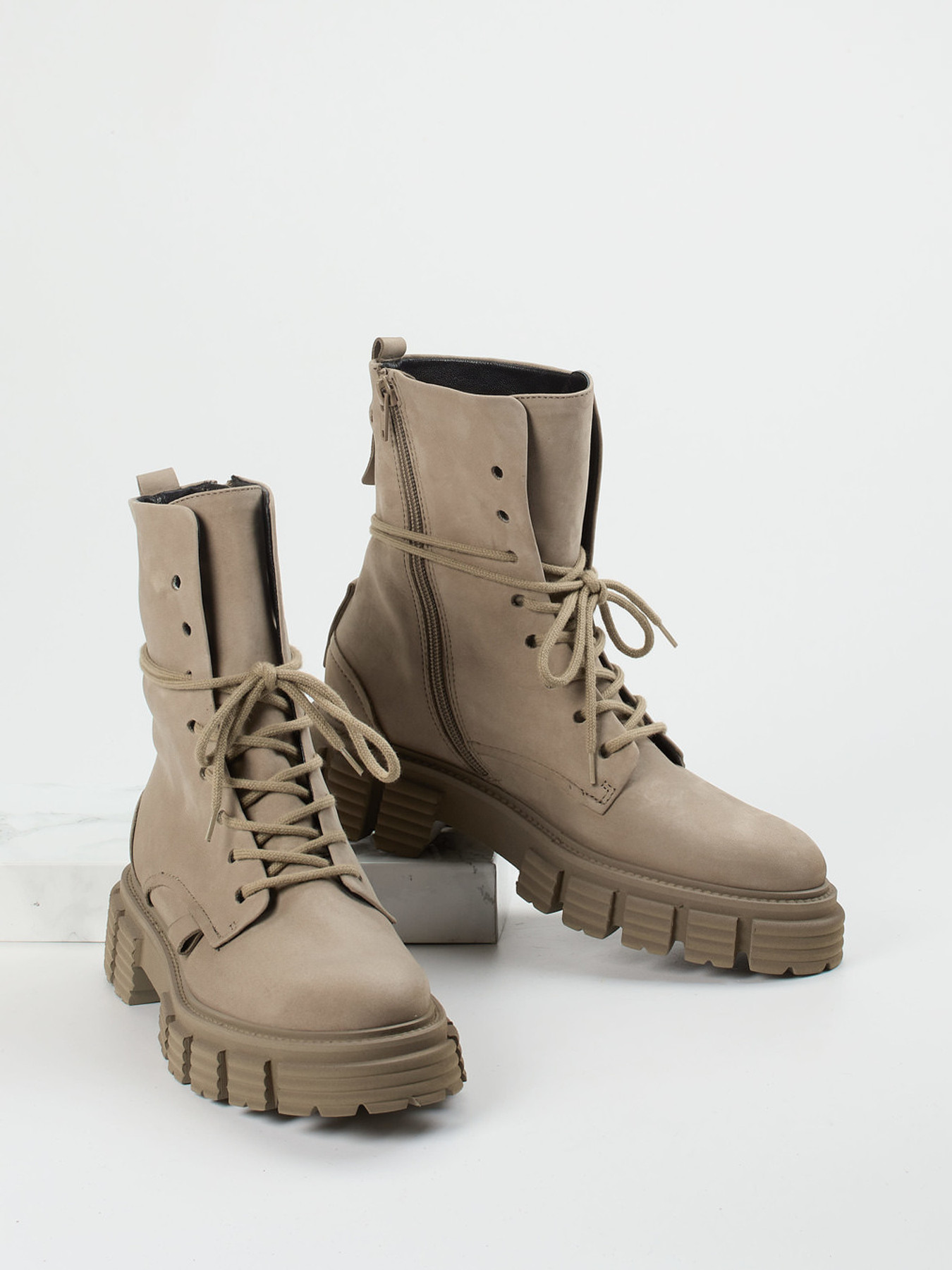 Schnürstiefelette braun 1725249000404