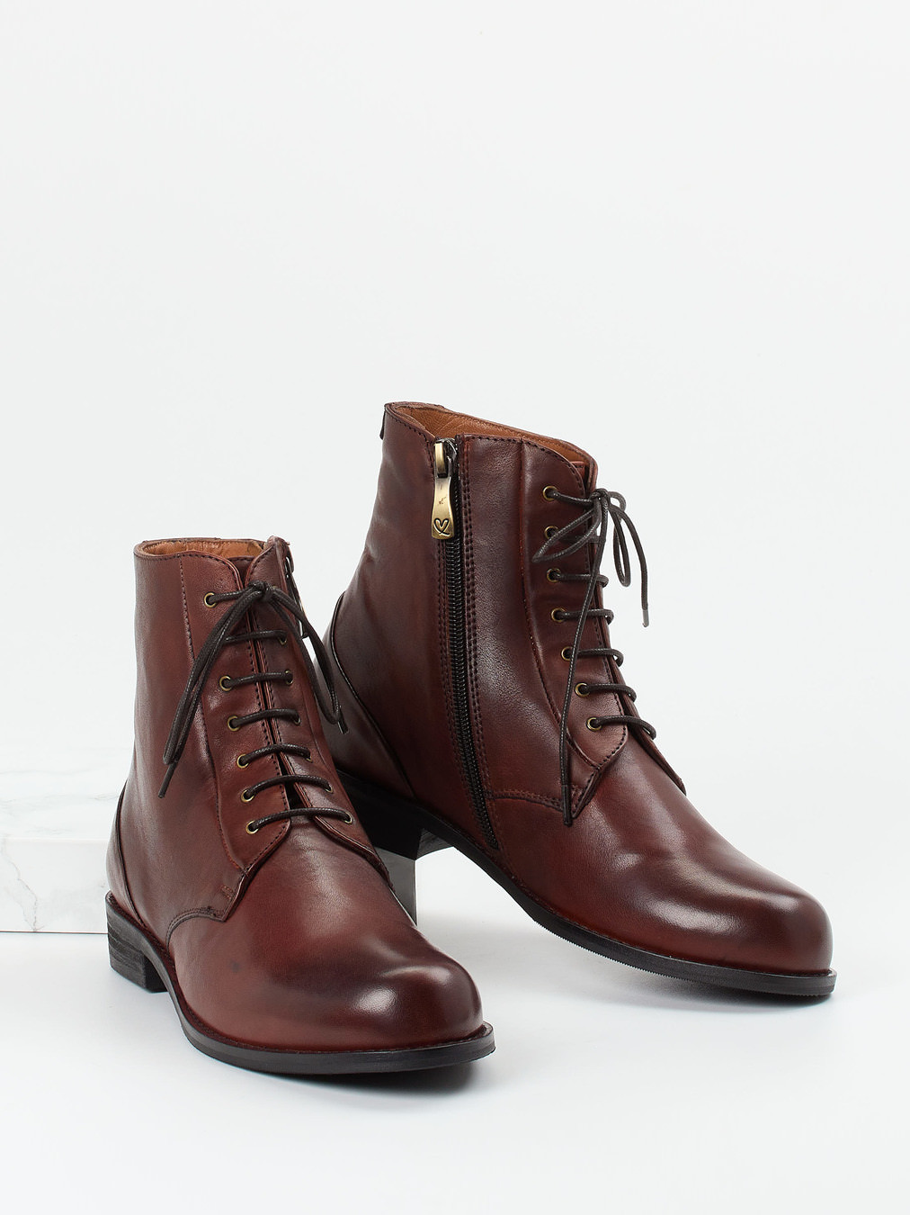 Schnürstiefelette braun 1703289002504