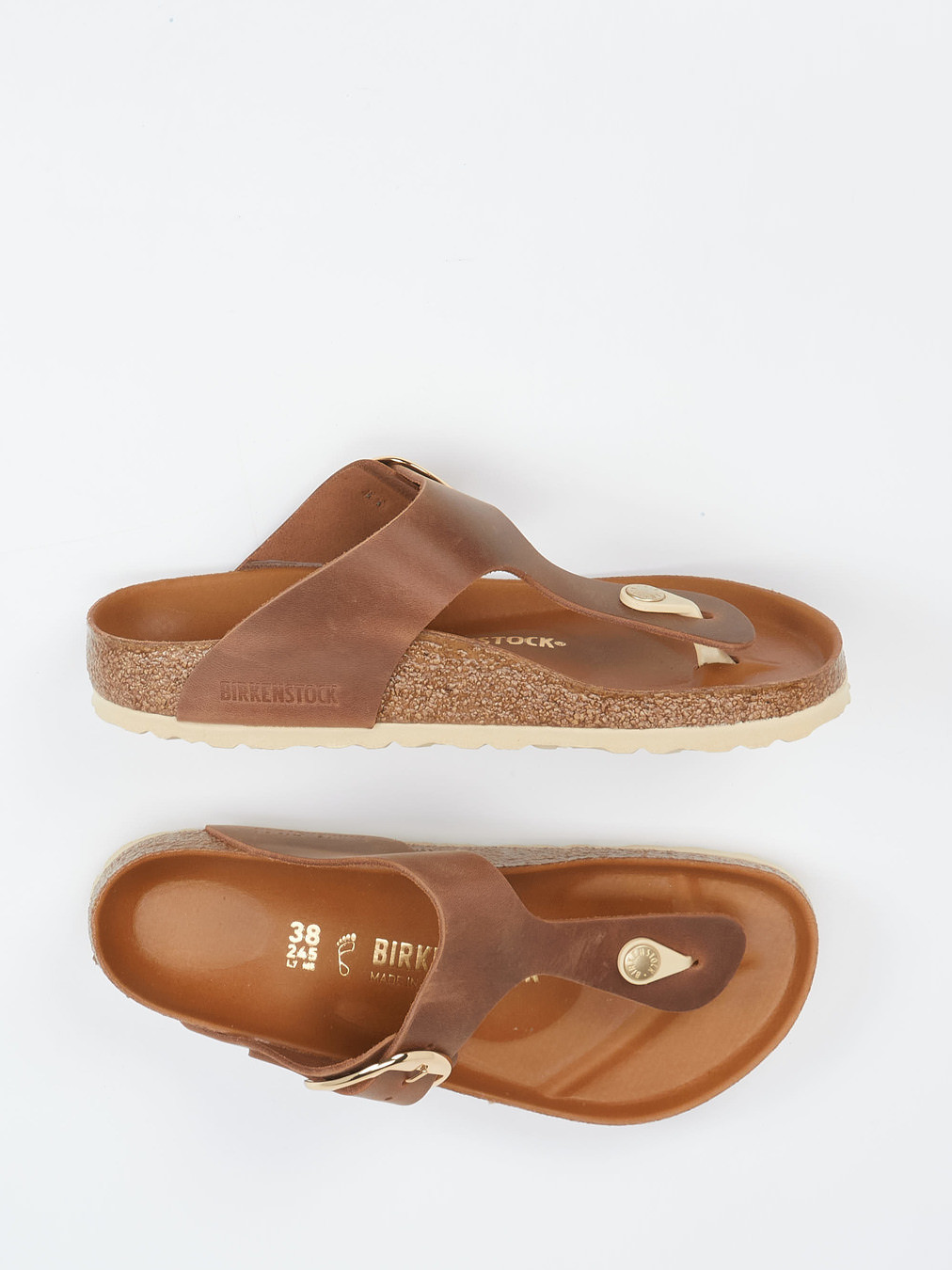 Zehentrenner-Pantolette Gizeh braun 2140289000104