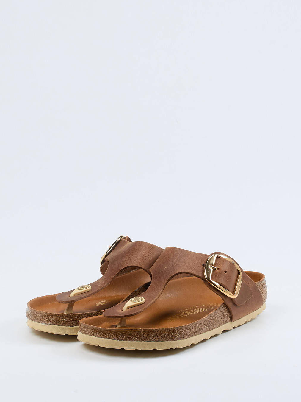 Zehentrenner-Pantolette Gizeh Big Buckle braun 2140289000102