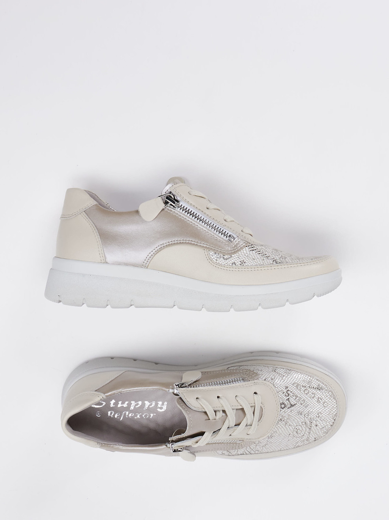 Schnürschuh beige 2651339002204