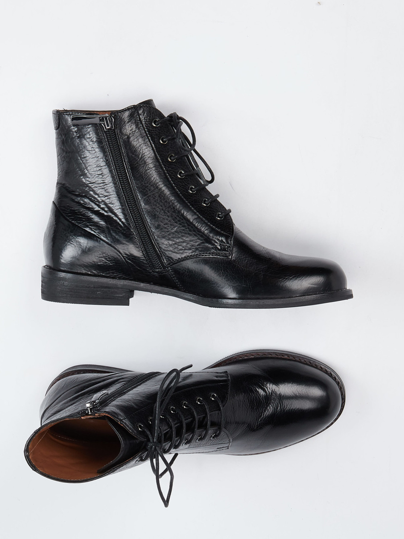 Schnürstiefelette schwarz 1703009007104