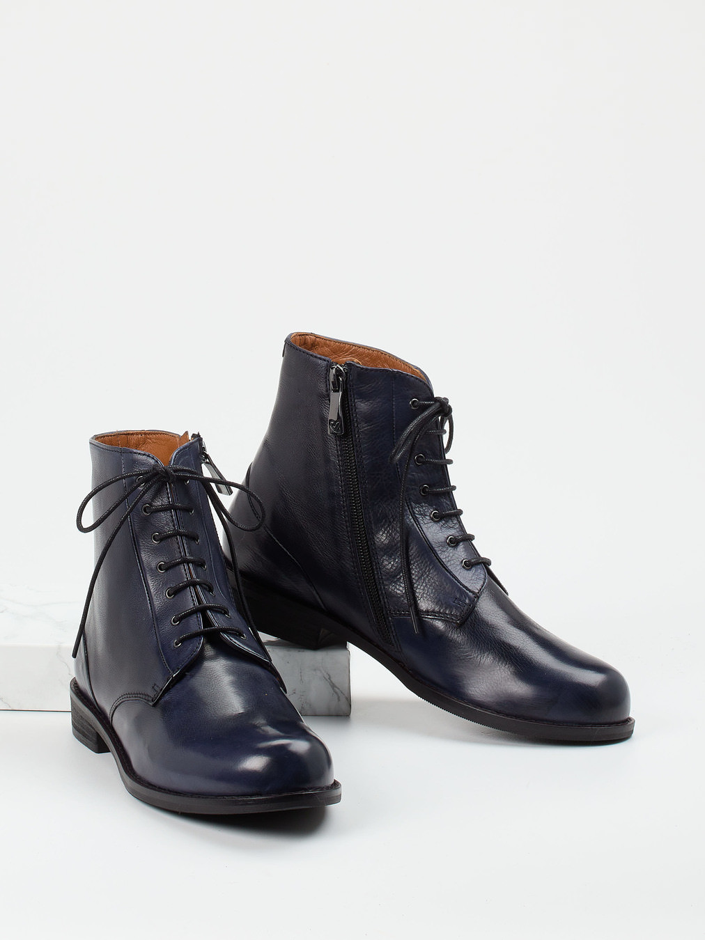 Schnürstiefelette blau 1703109002304