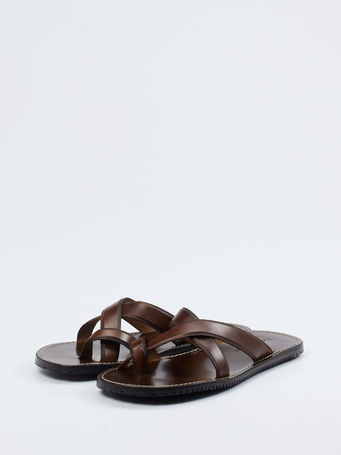 Zehentrenner-Pantolette braun 4101209001902