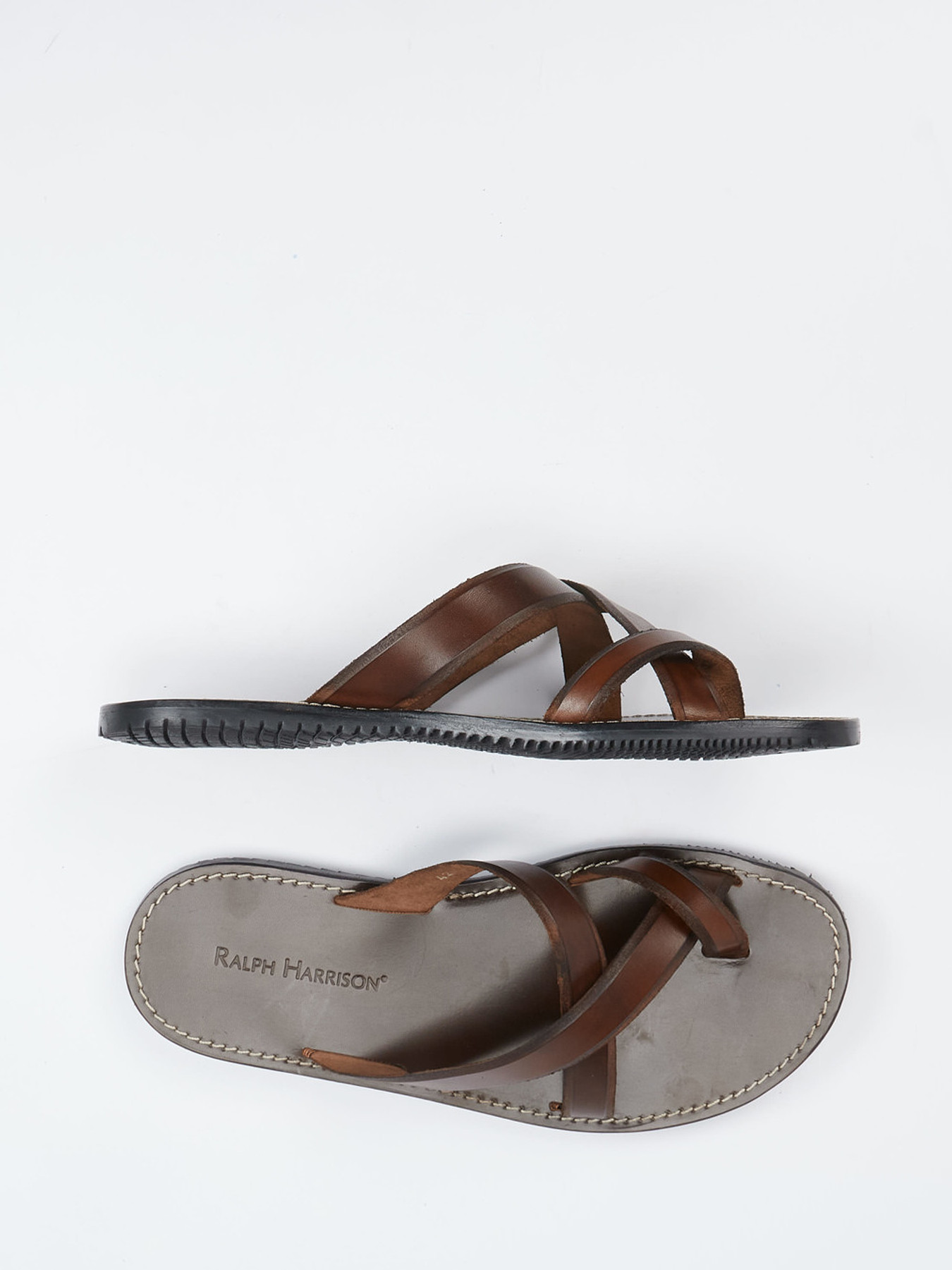 Zehentrenner-Pantolette braun 4101209001904