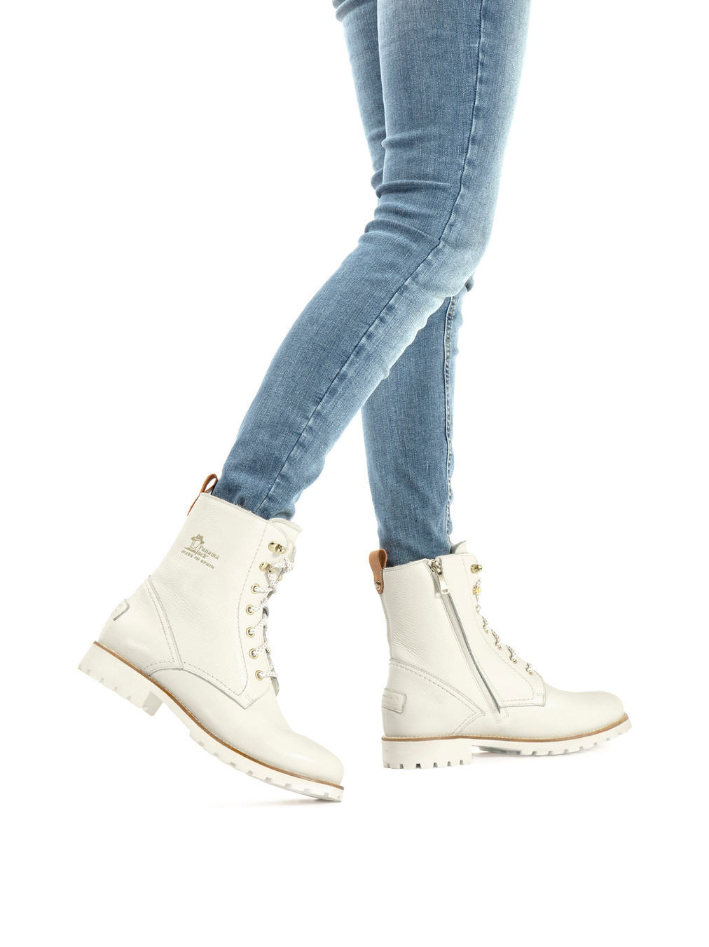 Schnürstiefelette weiß 1823799000202