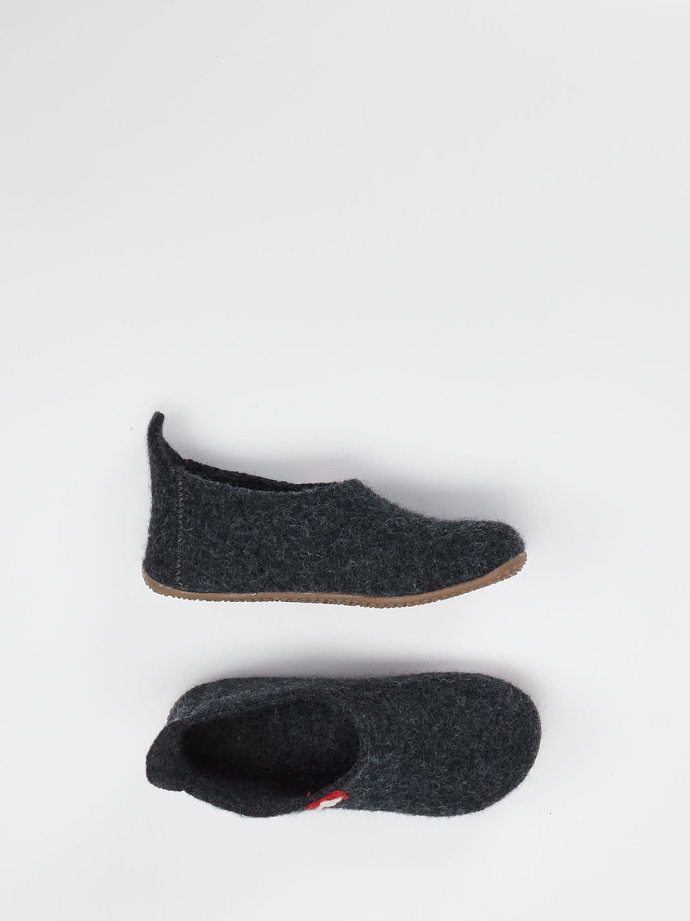 Hausschuh Sliper WaFu flach grau 7674409000104