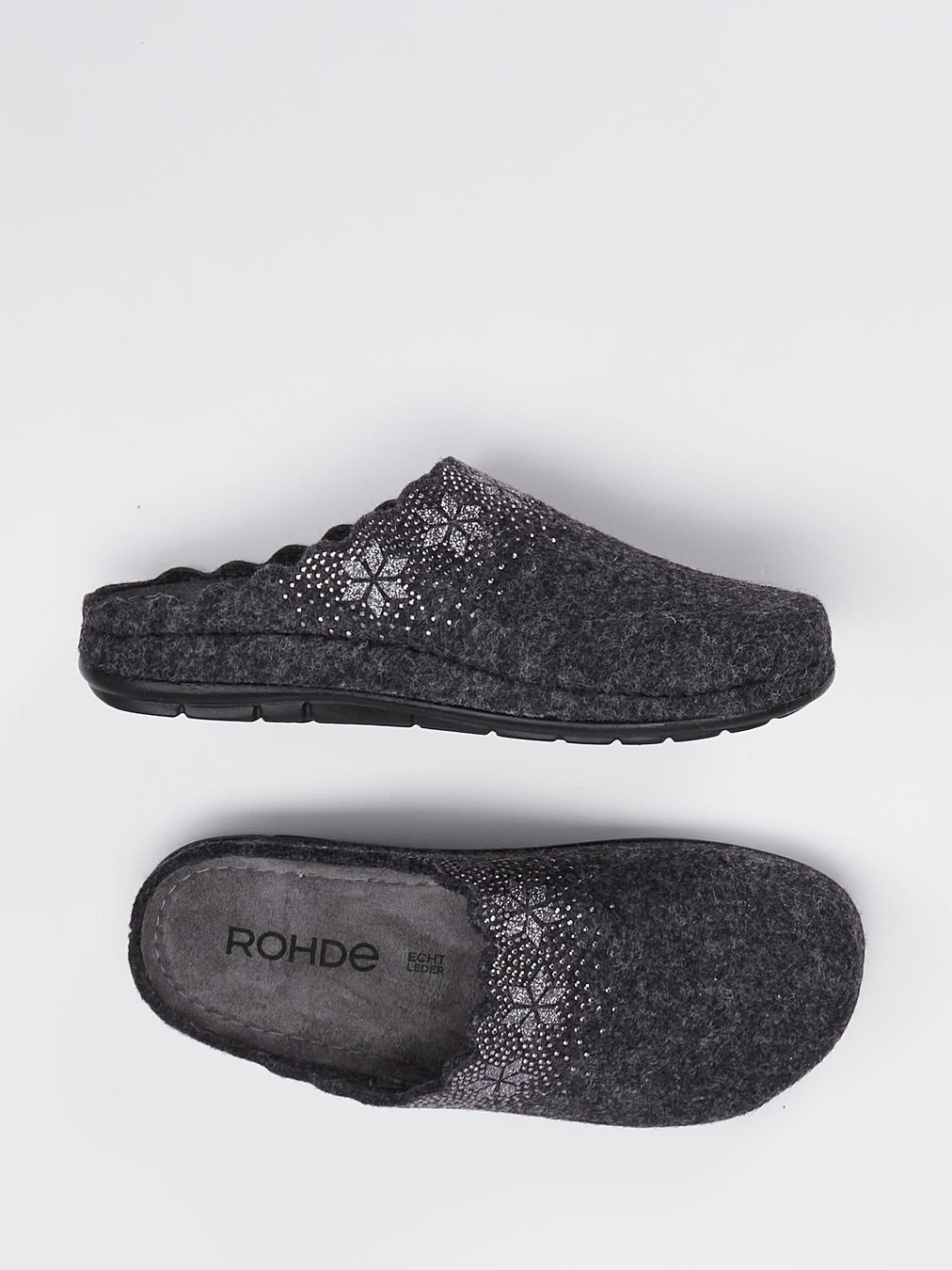 Hausschuh grau 7163409011604
