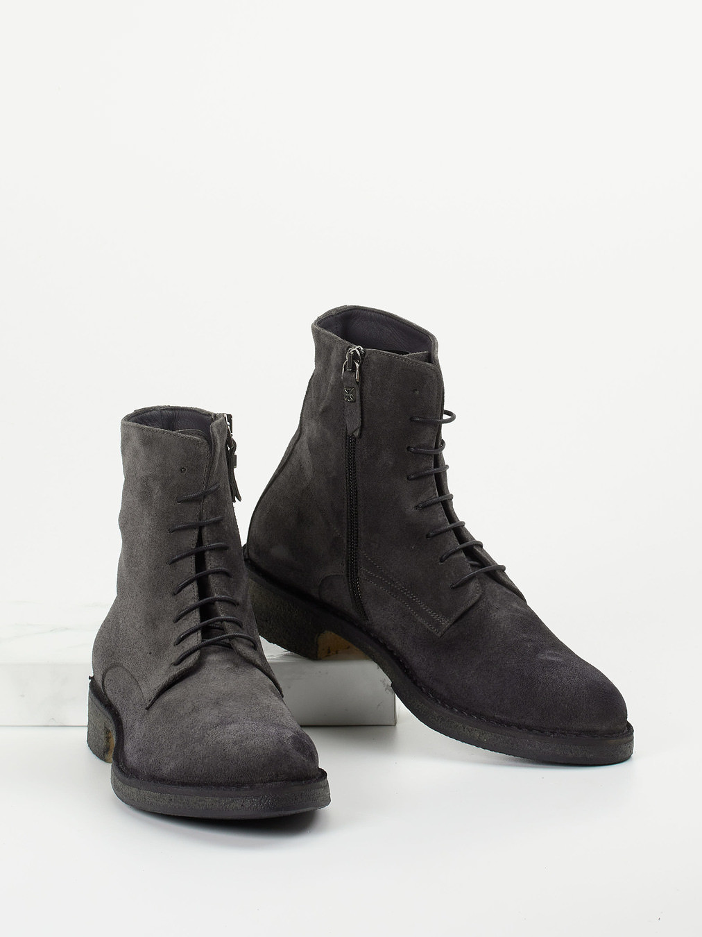 Schnürstiefelette grau 1723409000904