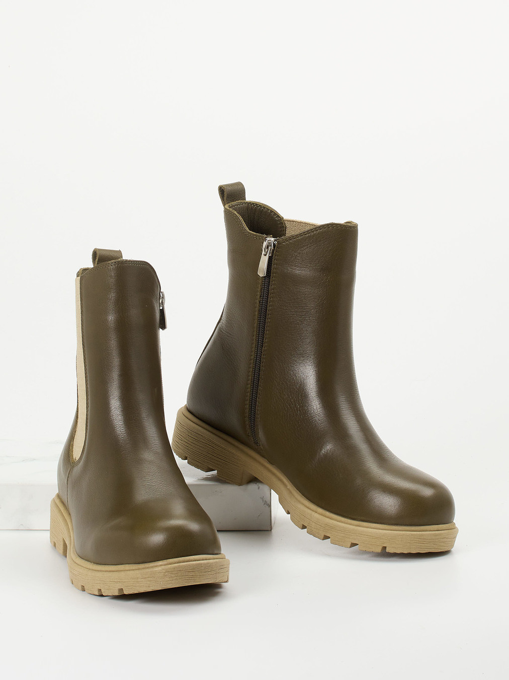 Schnürstiefelette grün 2756629000504