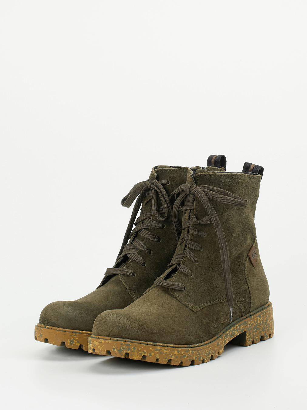 Schnürstiefelette grün 1723659000902