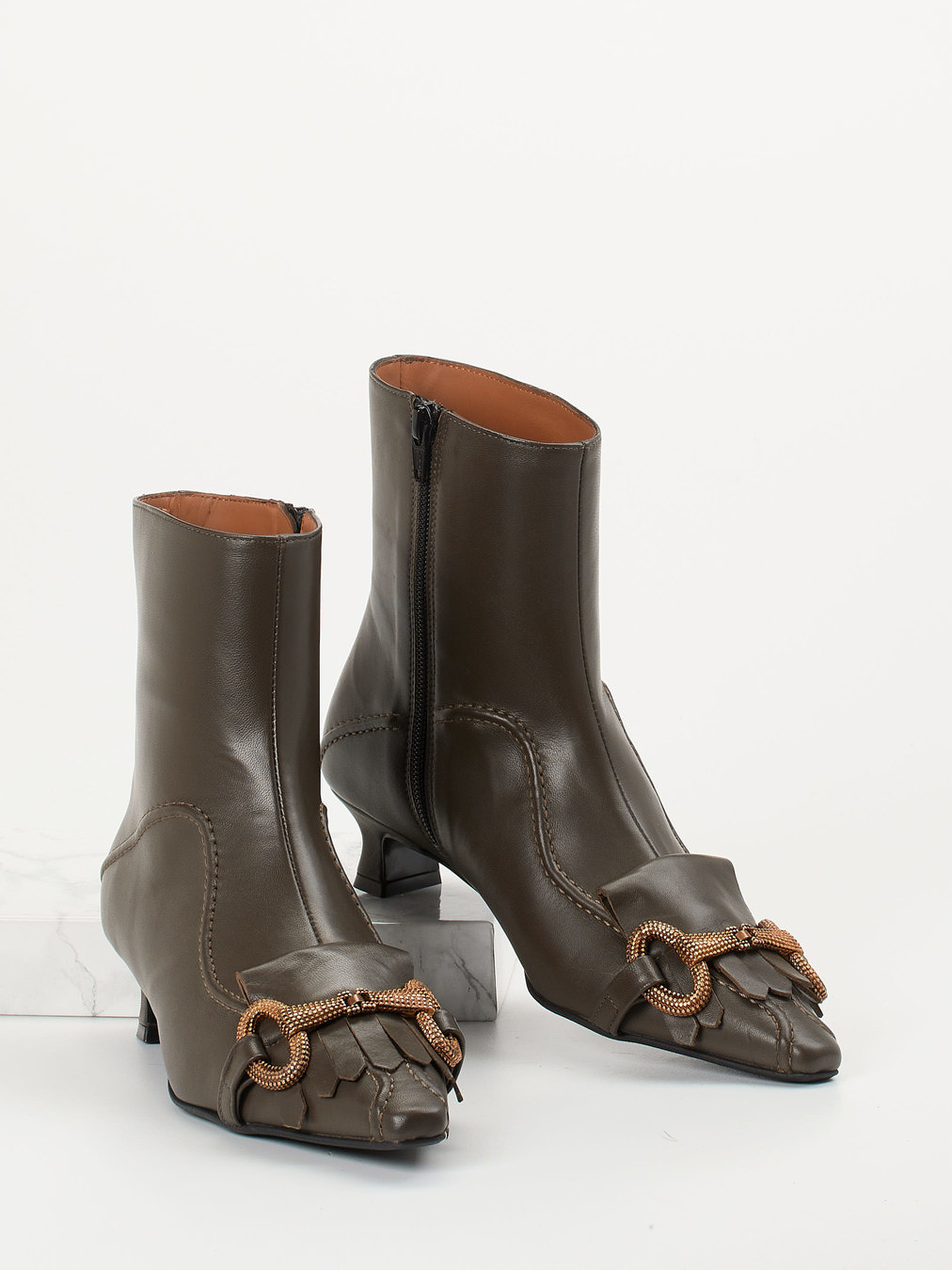 Stiefelette grün 1733609000604