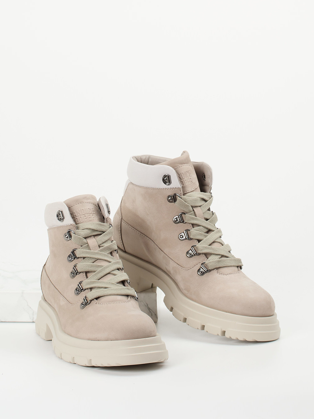 Schnürstiefelette beige 1705349000104