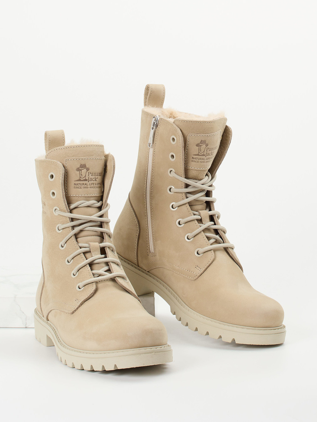 Schnürstiefelette Frisia B8 beige 1823349000104