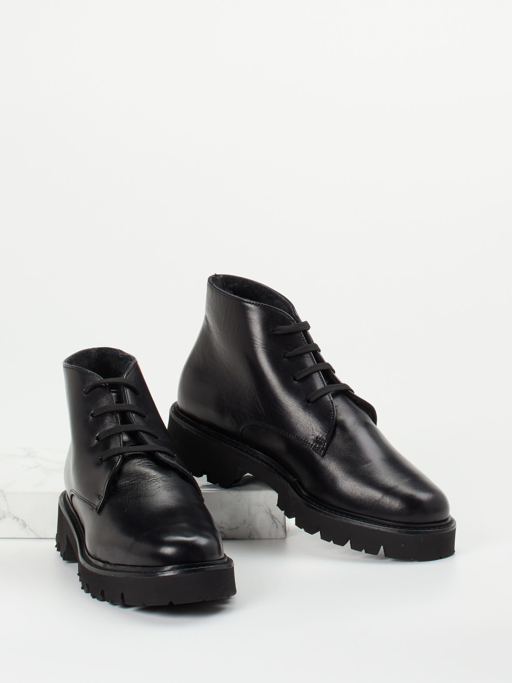 Schnürstiefelette schwarz 1803009003104