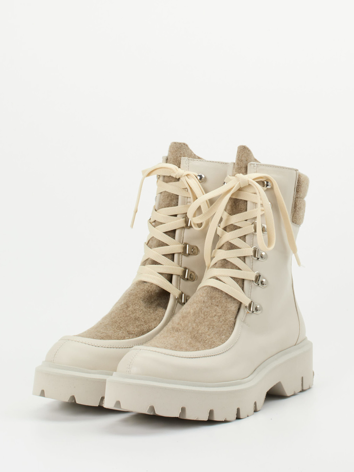 Schnürstiefelette beige 1723349000502