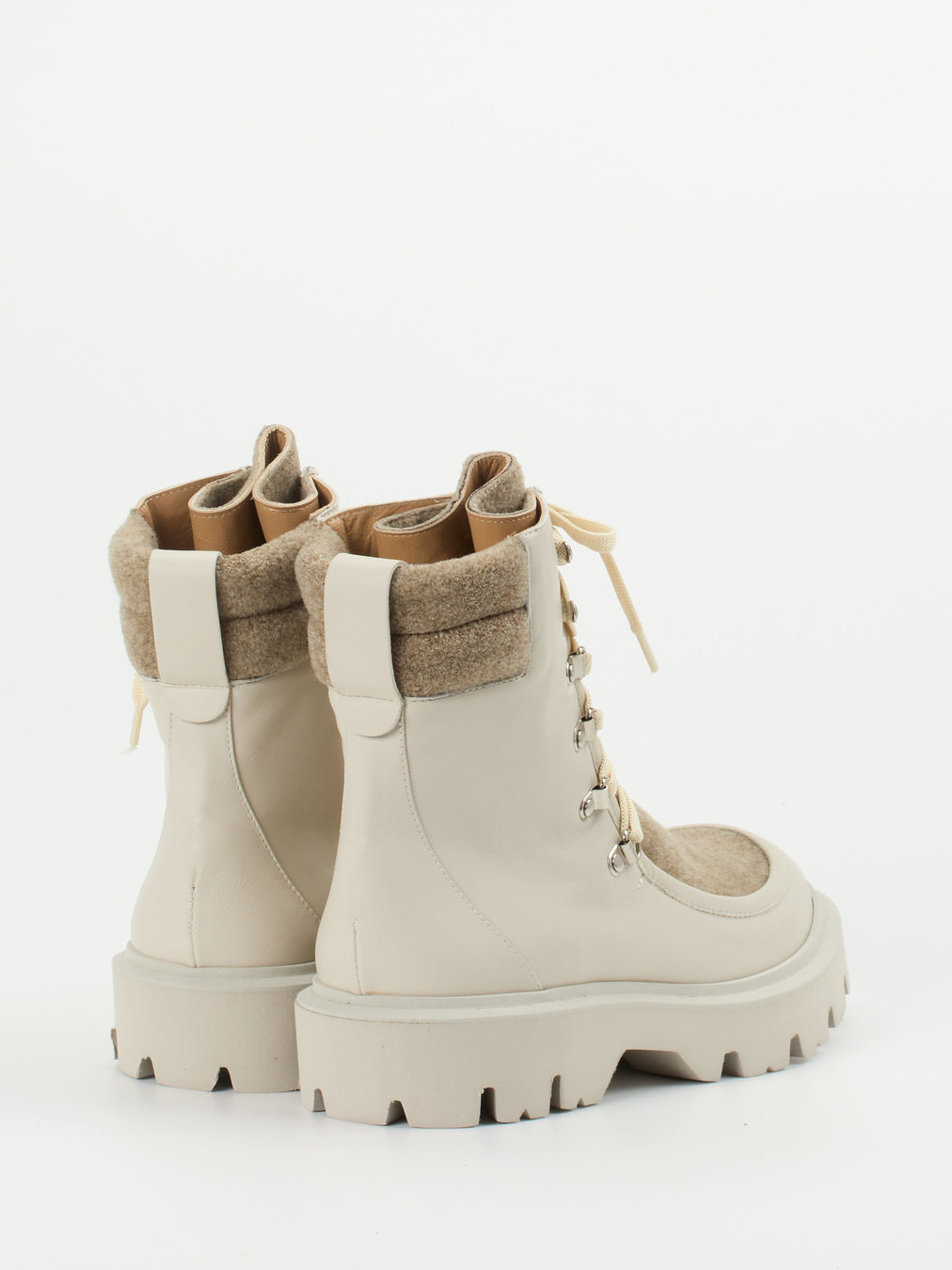 Schnürstiefelette beige 1723349000503